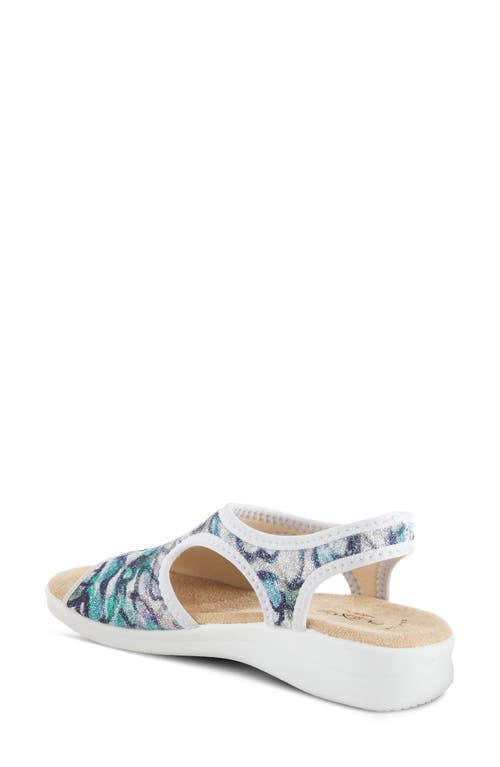 Shop Flexus By Spring Step Nyaman Slingback Sandal In Blue Multi