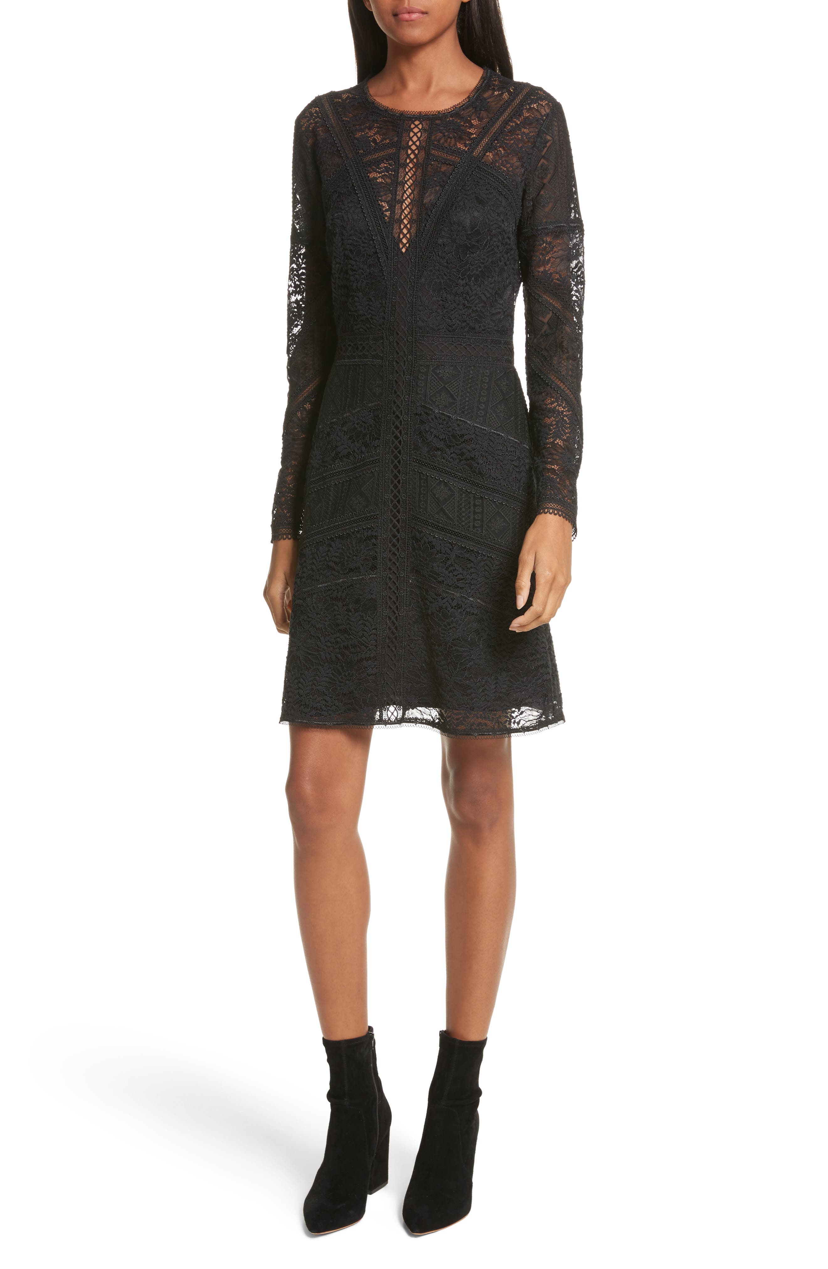 the kooples black lace dress
