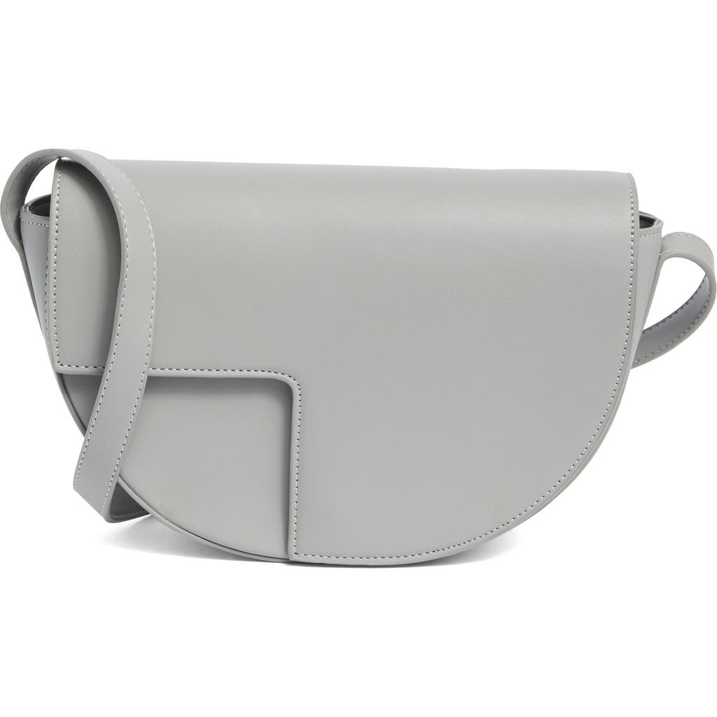 Bcbg Geo Half Moon Crossbody Bag In Grey