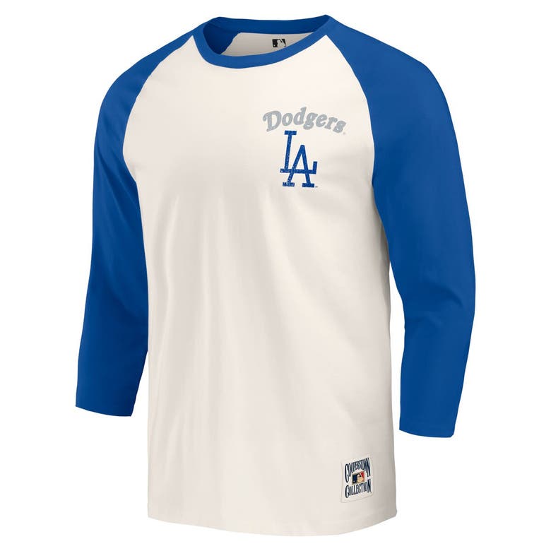 Shop Darius Rucker Collection By Fanatics Royal/white Los Angeles Dodgers Cooperstown Collection Raglan 3