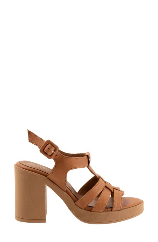 Shop Bueno Lana Platform Sandal In Dark Tan