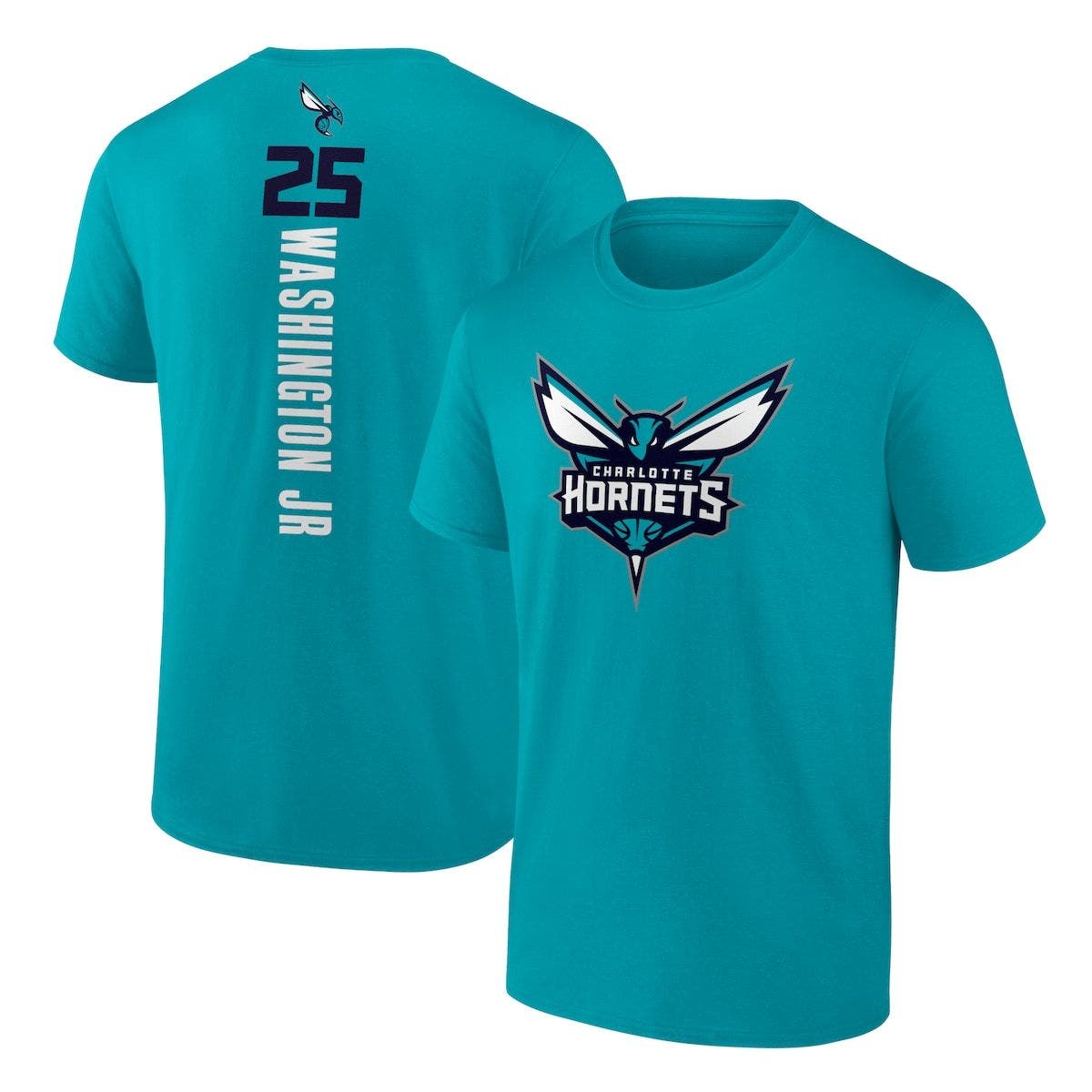 Nordstrom Men Clothing Loungewear Pajamas Mens Branded PJ Washington Teal Charlotte Hornets Playmaker Name & Number Team Logo T-Shirt at Nordstrom 