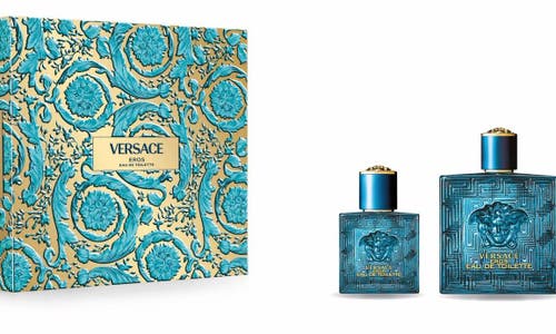 Shop Versace Eros Eau De Toilette 2-piece Gift Set $169 Value In No Color