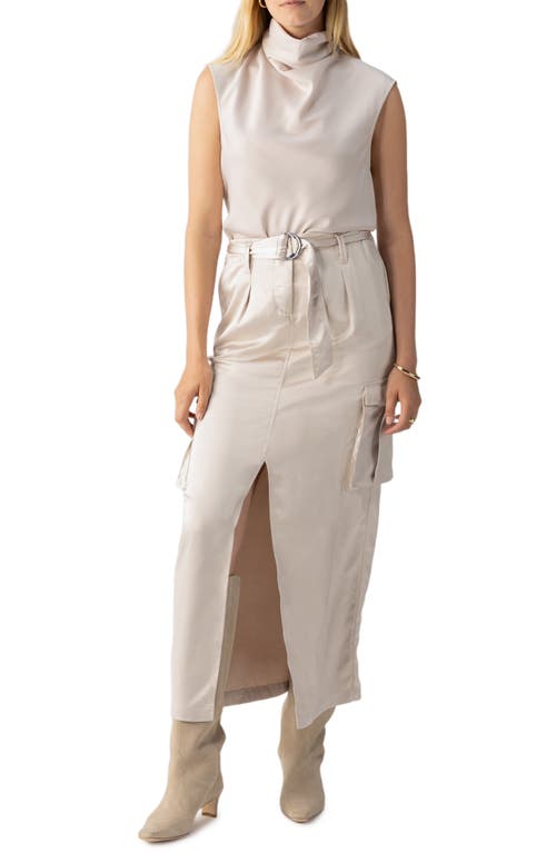 Shop Sanctuary Classy Cargo Maxi Skirt In Toasted Almond