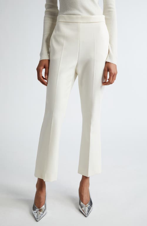 Max Mara Parata Flare Leg Ankle Trousers Vanilla at Nordstrom,