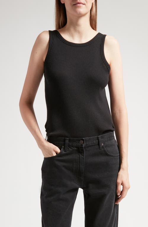 The Row Misty Rib Tank Black at Nordstrom,