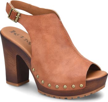 Korks melrosa cheap clog heel