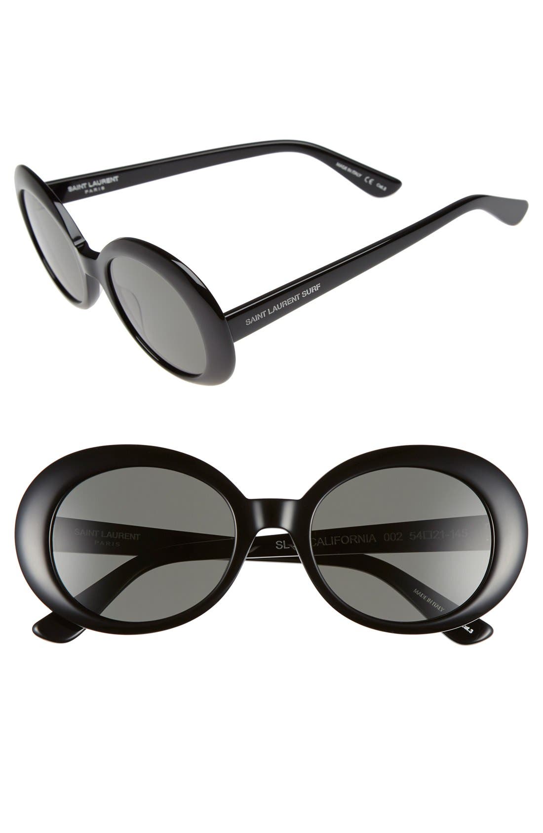 saint laurent oval sunglasses