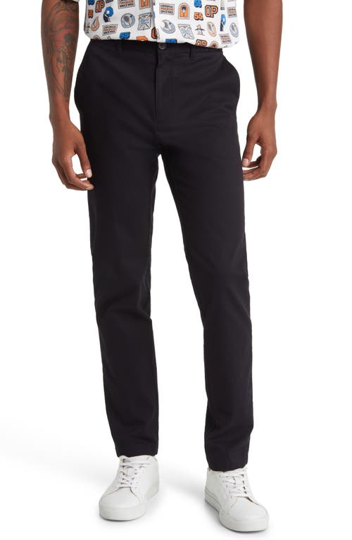 Bedford Slim Fit Stretch Cotton Corduroy Chinos in True Black