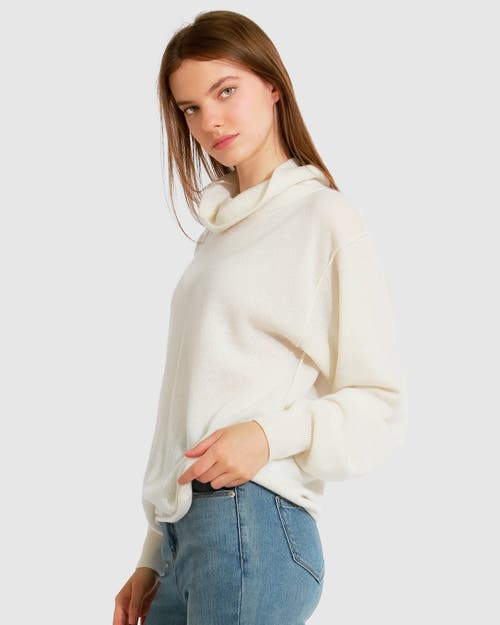 Shop Belle & Bloom Simple Pleasures Cashmere Knit In Cream