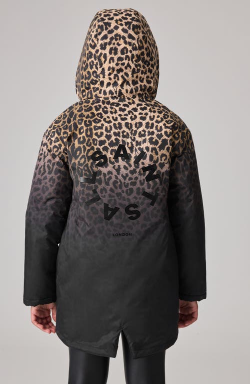 ALLSAINTS SMALLSAINTS BY ALLSAINTS KIDS' LEOPARD MAC HOODED COAT