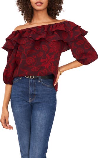Ruffle Off the Shoulder Blouse