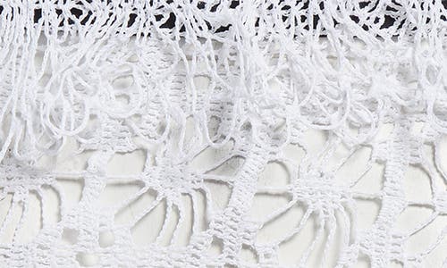 Diotima Ames Cotton Crochet Miniskirt In White