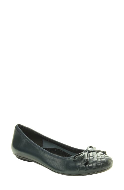 VANELi Seeley Flat in Navy Leather at Nordstrom, Size 6.5