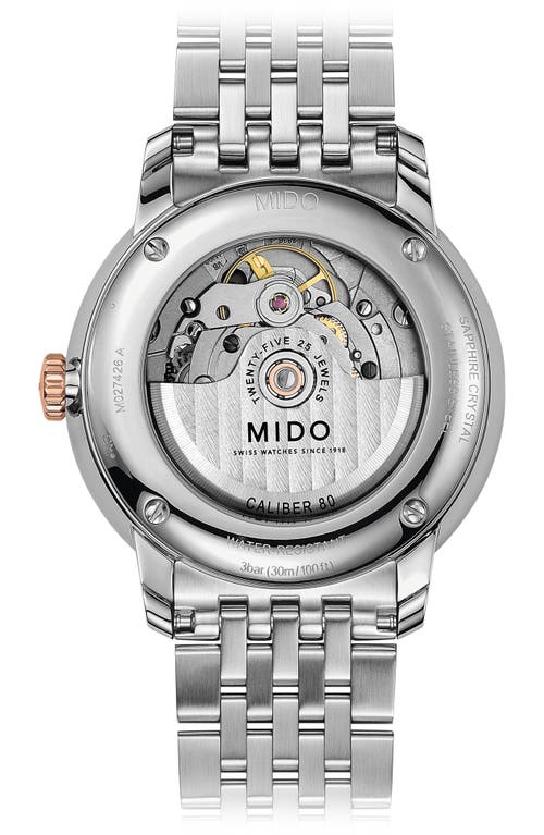 MIDO MIDO BARONCELLI III AUTOMATIC BRACELET WATCH, 40MM 