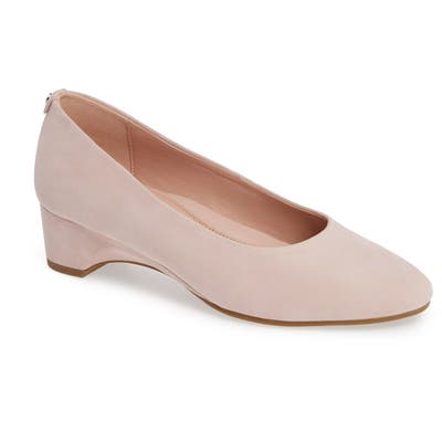 Taryn Rose Babs Demi-Wedge Pump, Pink