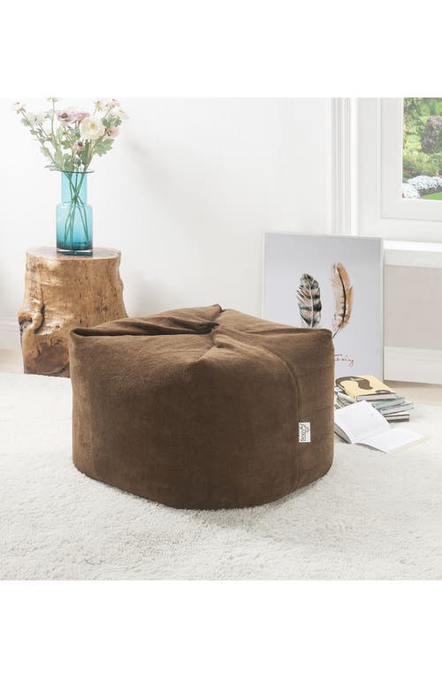 Shop Inspired Home Magic Pouf Bean Bag Chair In Brown
