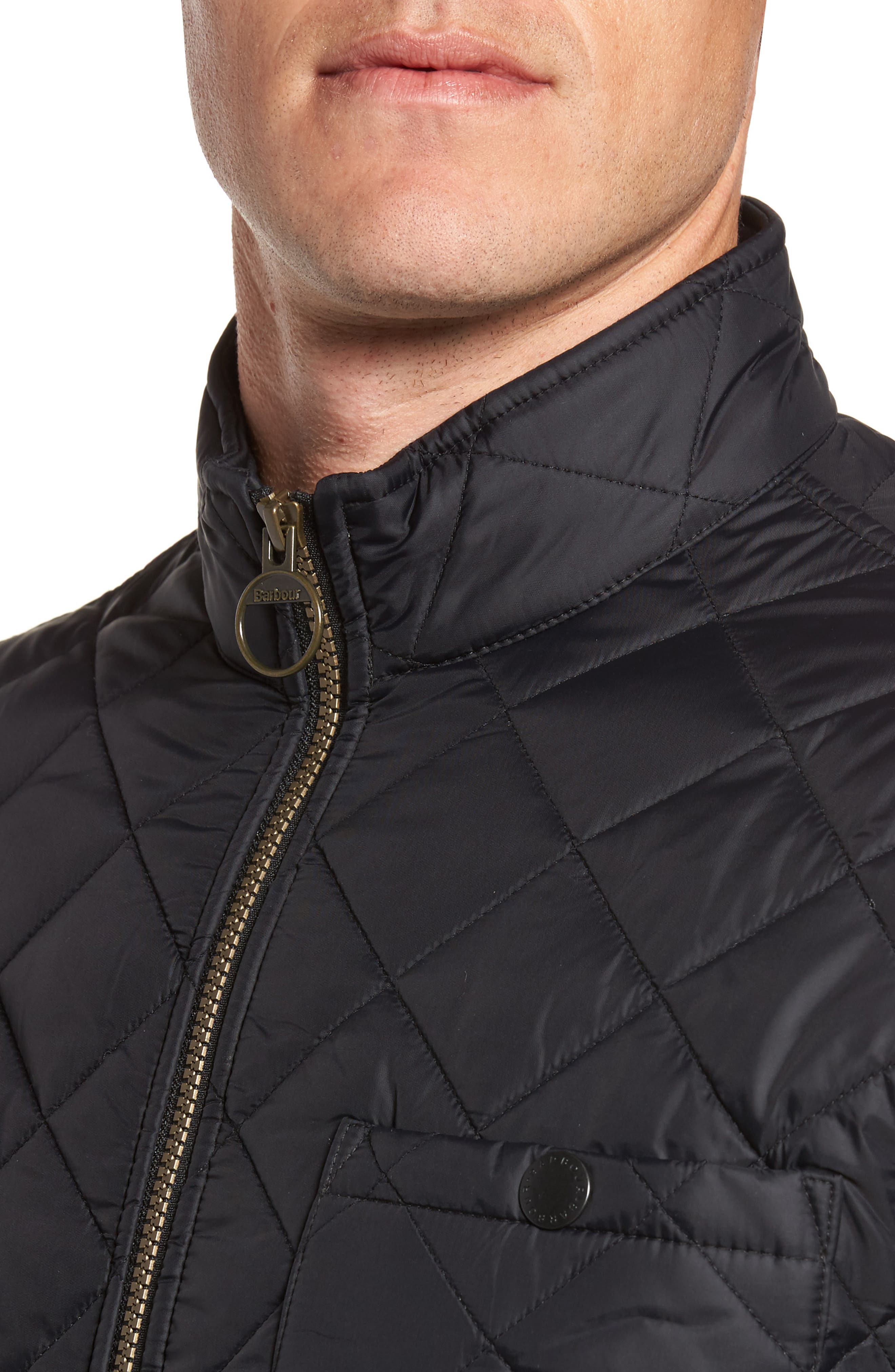 barbour pod slim fit water resistant quilted jacket