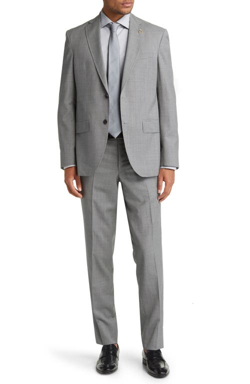 Ted Baker London Karl Slim Fit Soft Constructed Wool Suit in Light Grey