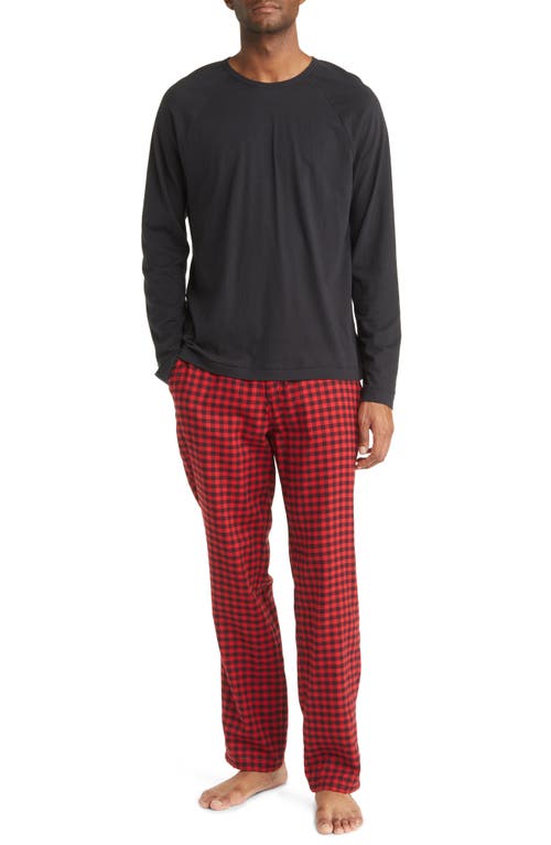 UGG(r) Steiner Pajamas in Black /Red Check