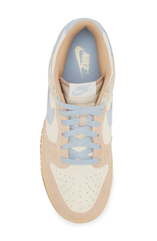 Shop Nike Dunk Low Sneaker In Coconut Milk/light Blue