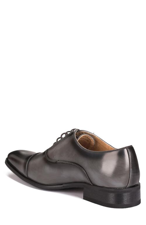 Gino Vitale Cap Toe Oxford In Gray