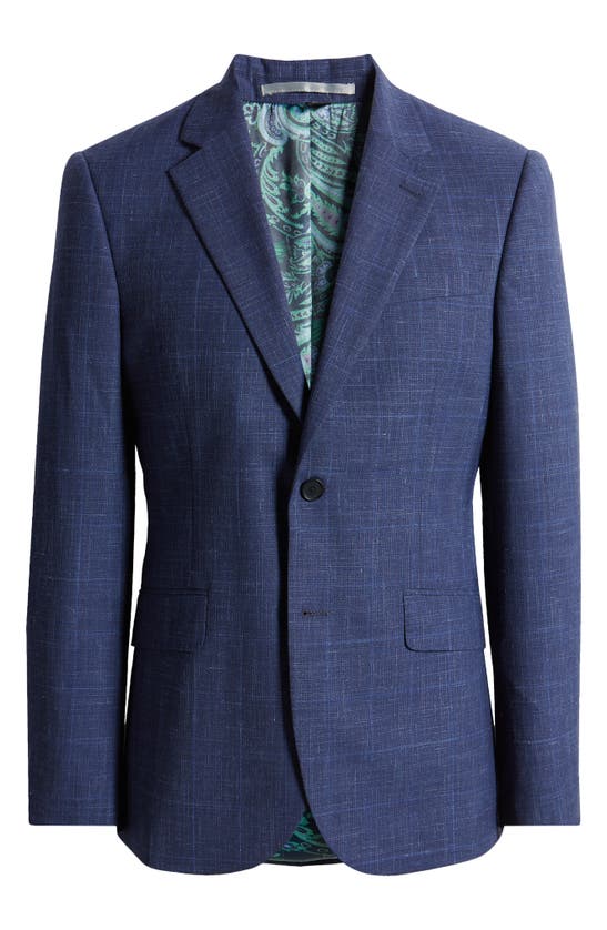 Shop Ted Baker Titusj Slim Fit Wool Blend Mélange Sport Coat In Dark Blue