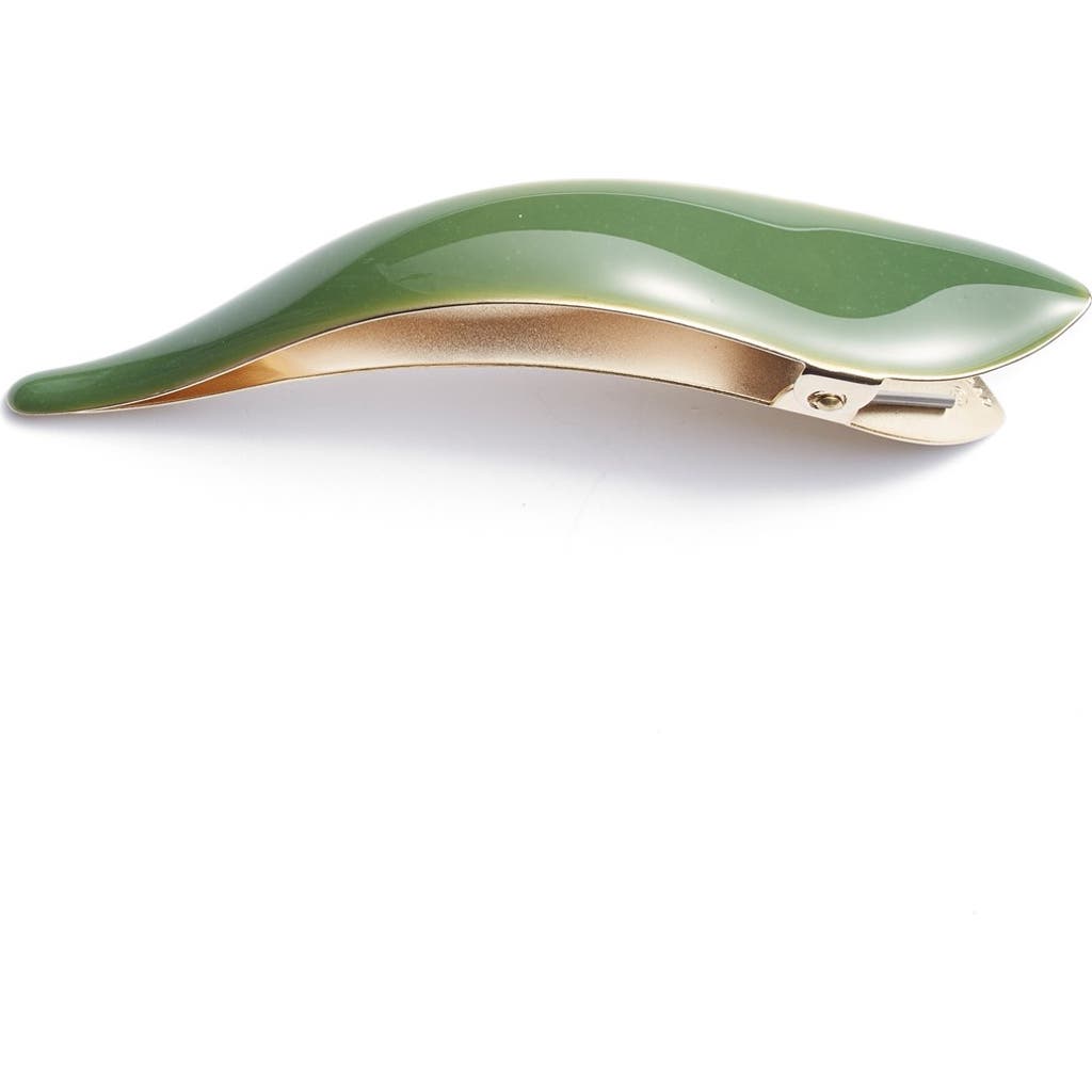 Ficcare Maximas Silky Hair Clip In Maximas Silky Green/gold