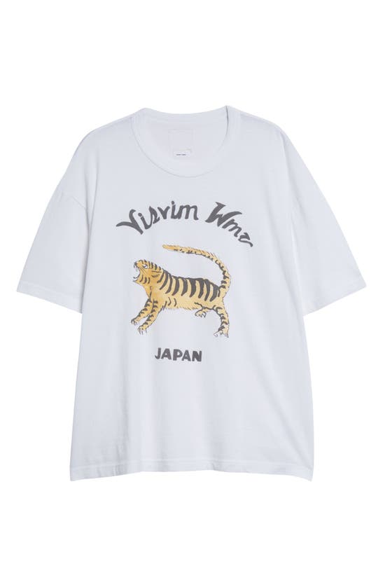Shop Visvim Tora Tiger Graphic T-shirt In White