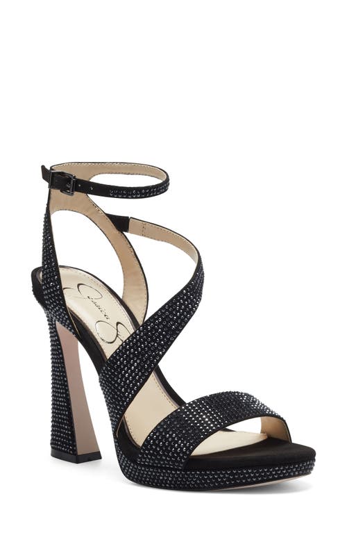 Jessica Simpson Friso Ankle Strap Sandal in Black Multi