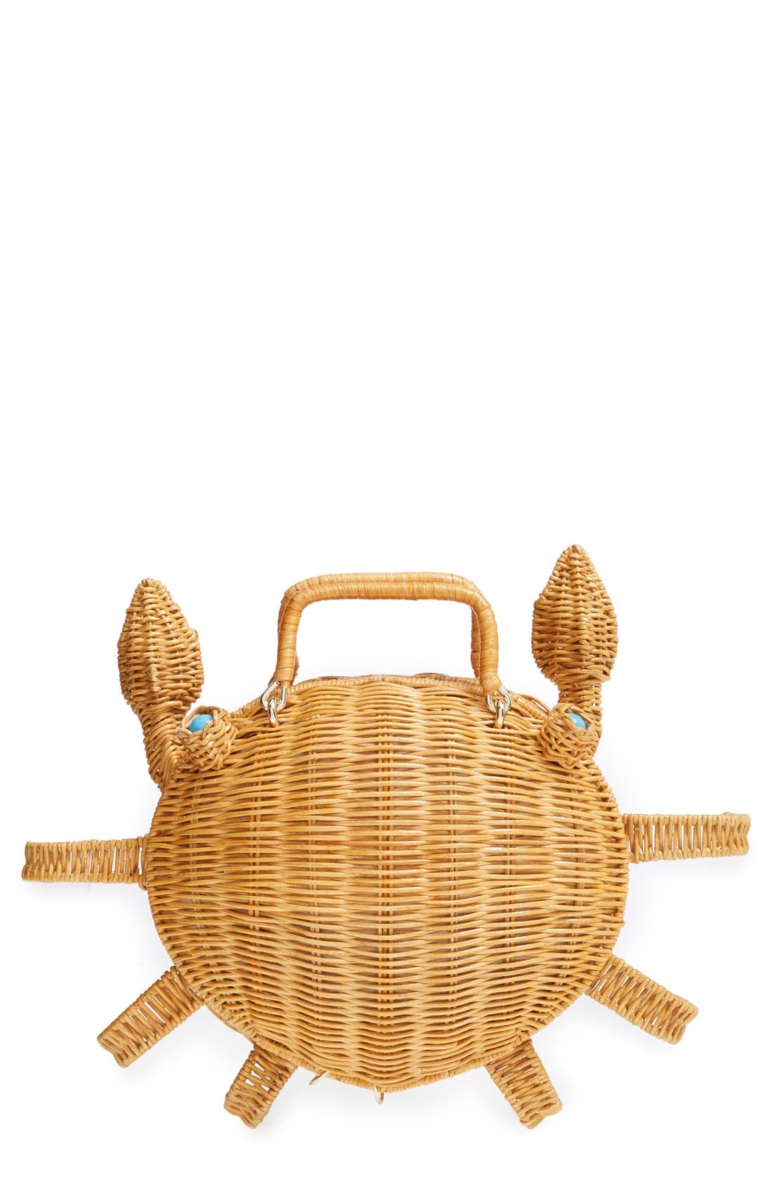 kate spade new york 'splash out crab' woven rattan handbag Nordstrom