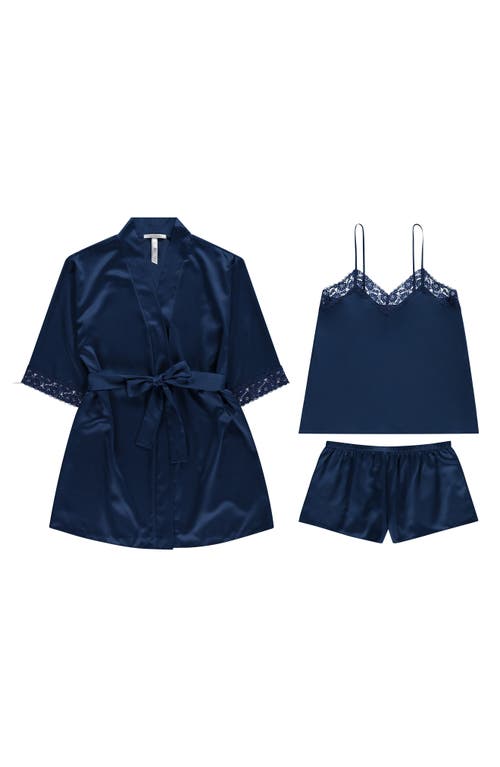 FLORA NIKROOZ FLORA NIKROOZ SABRINA TRAVEL PAJAMAS & ROBE SET