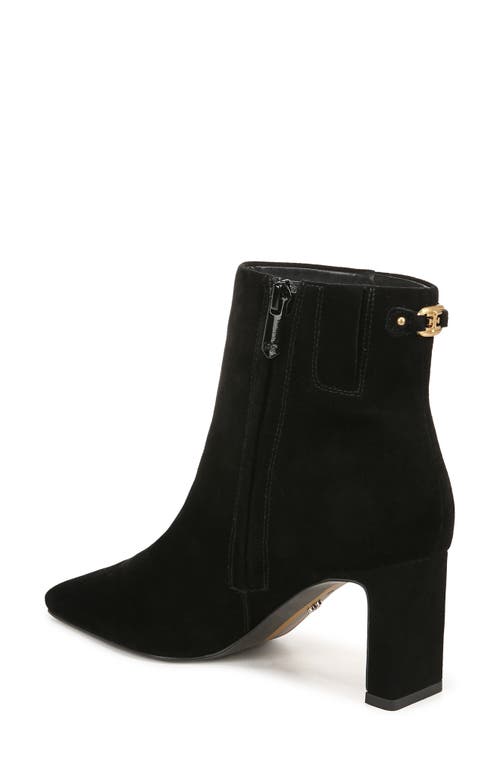 Sam Edelman Saige Womens Faux Suede Block Heel Mid-calf Boots In Black
