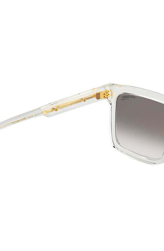 Shop Carrera Eyewear Victory 54mm Gradient Rectangular Sunglasses In Crystal/ Gray Sf Gd Sp