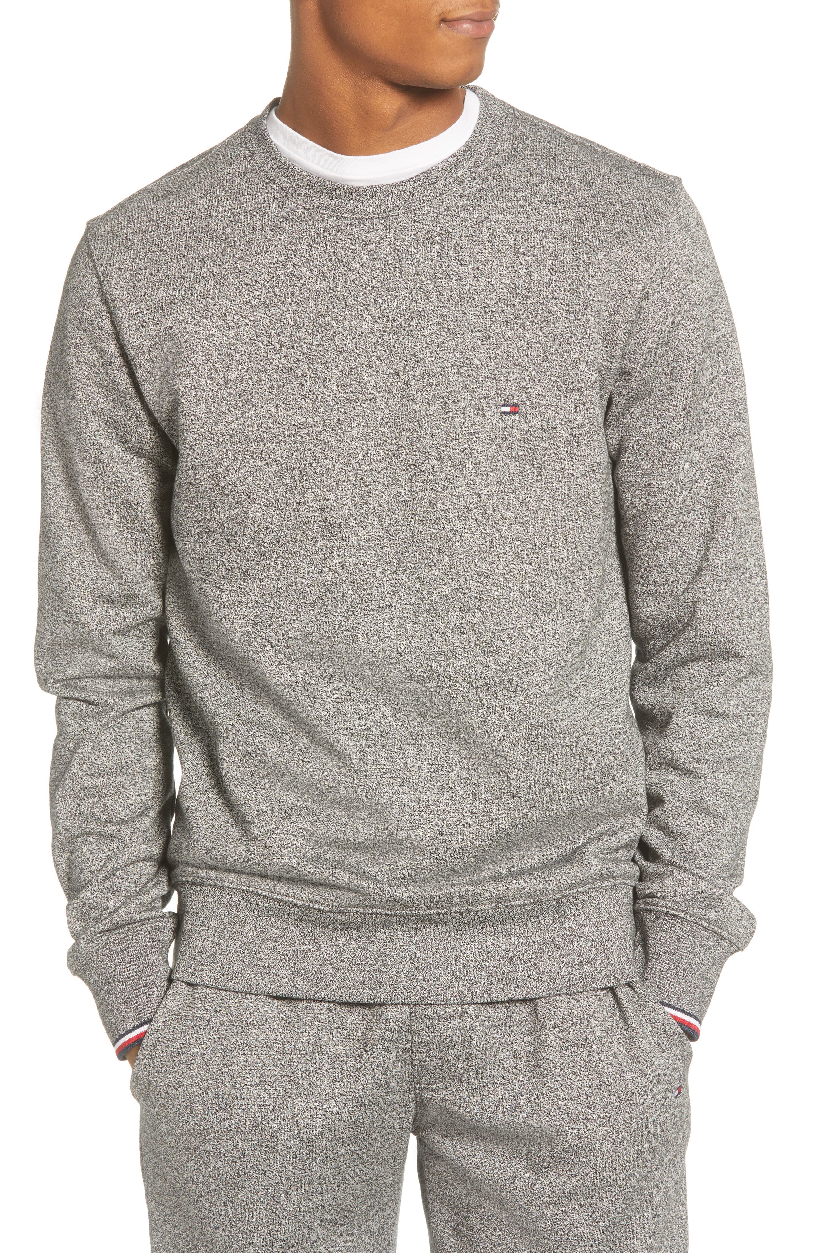 gray tommy hilfiger sweatshirt