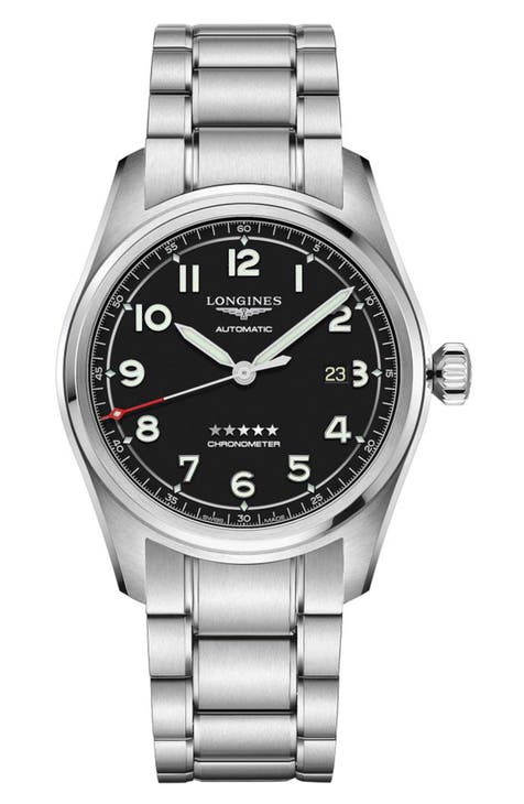 Toestemming smaak Midden Longines Spirit Automatic Bracelet Watch, 42mm | Nordstrom