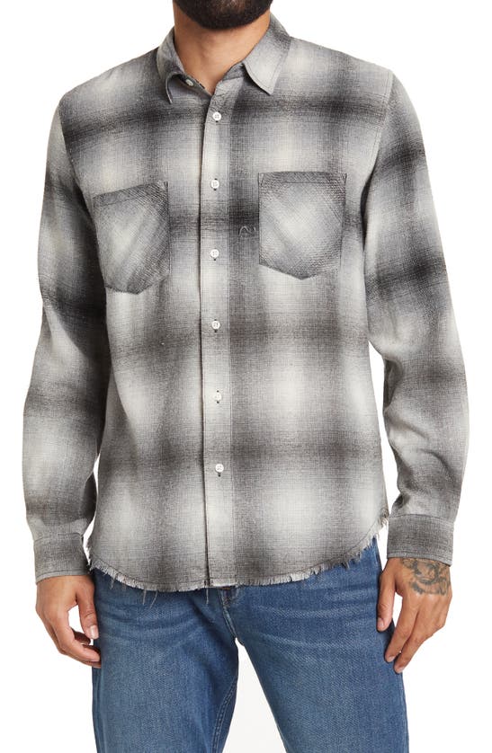 Six Week Residency Plaid Flannel Button-up Shirt In Sun Bleached Wanderer