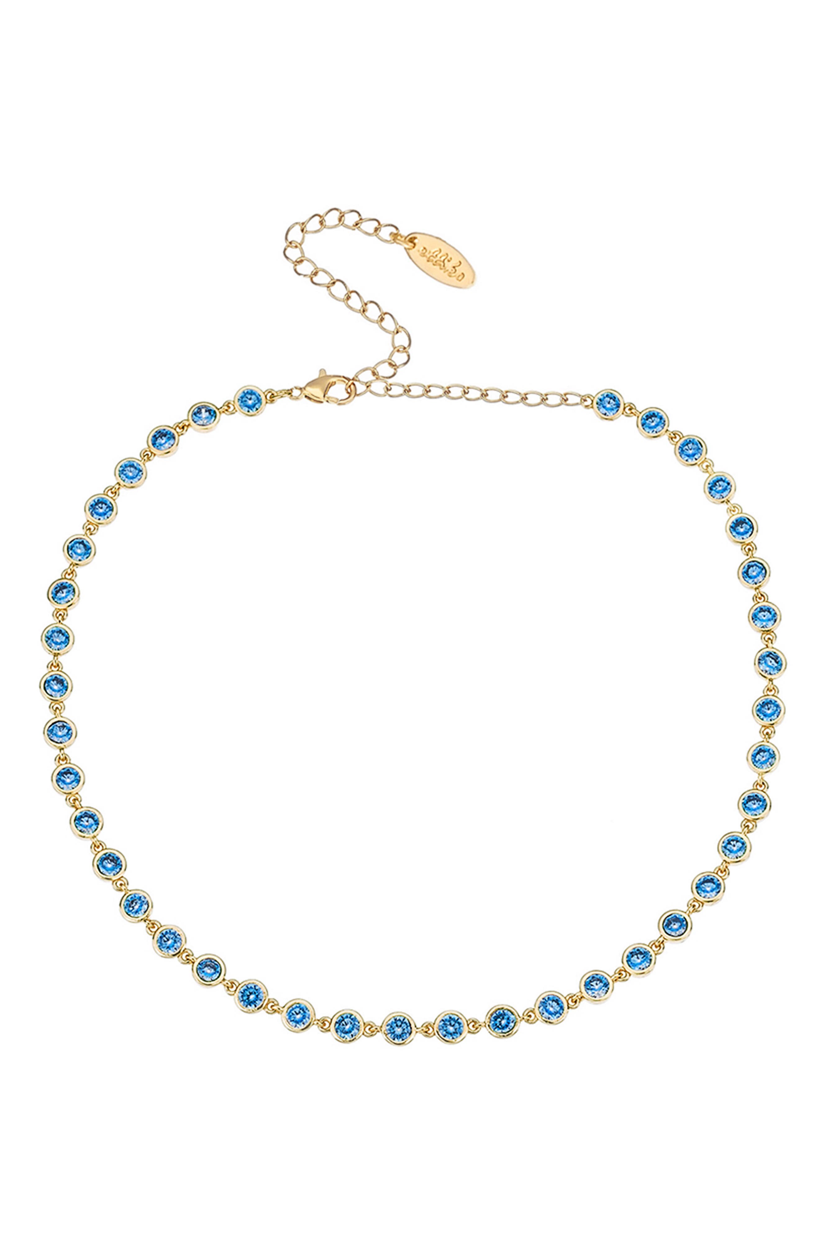 blue collar necklace