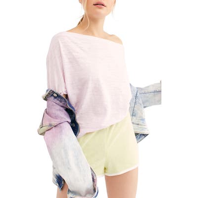 Free People Astrid Convertible Neck Tee, Purple