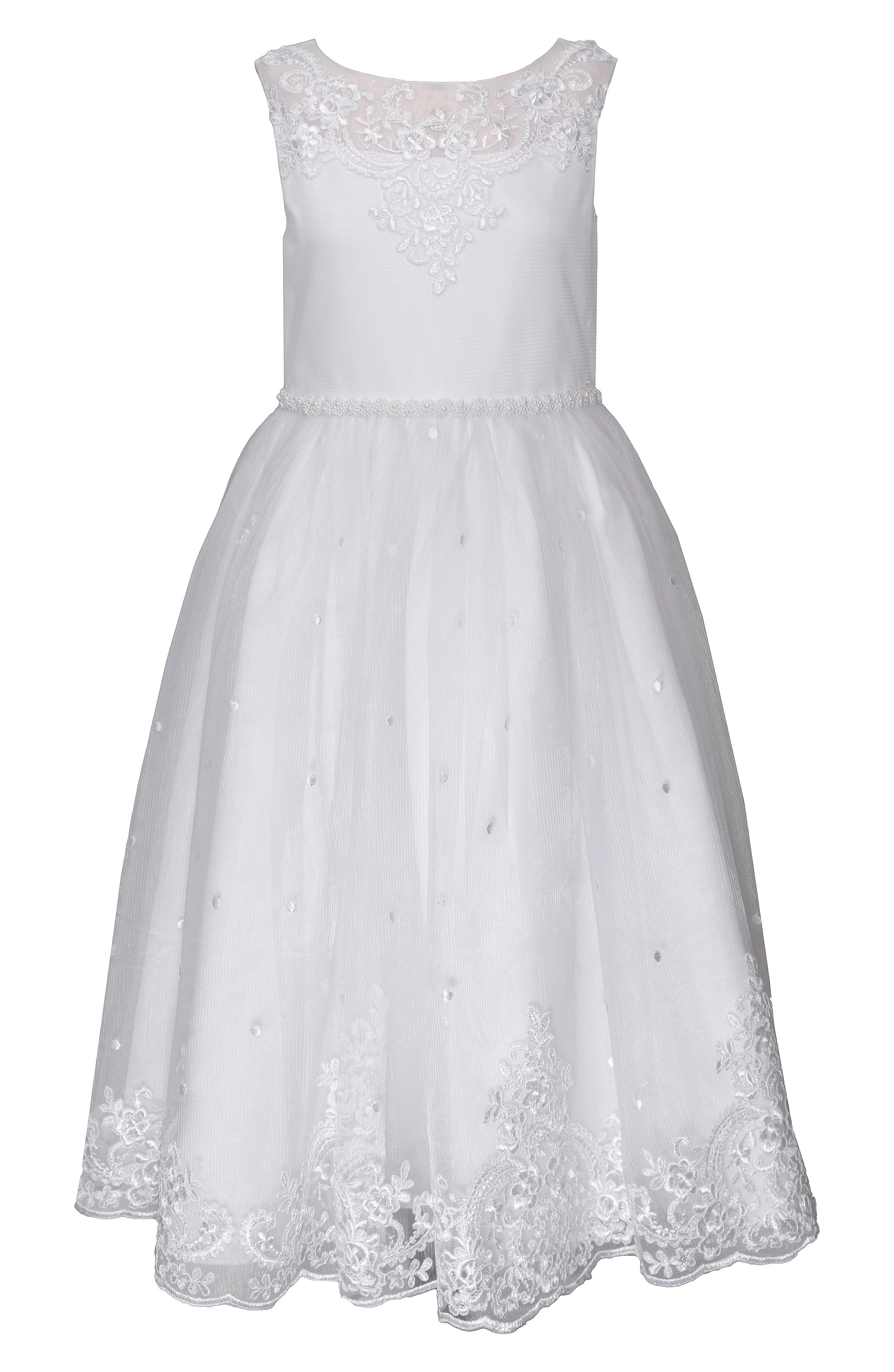 White Flower Girl Dress Rare Editions