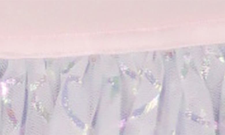 Shop Zunie Kids' Flutter Sleeve Mermaid Dress In Pink Multi