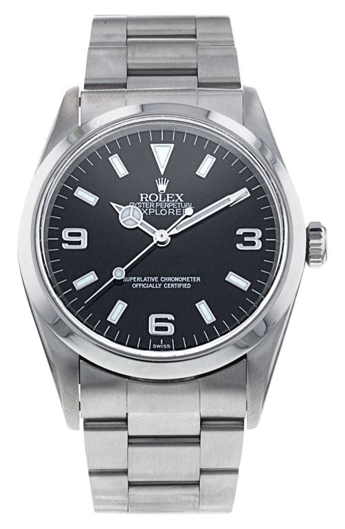 Watchfinder & Co. Rolex Preowned Explorer Automatic Bracelet Watch in Steel