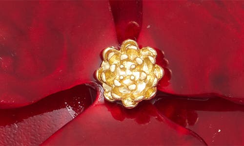 Nordstrom Pansy Drop Earrings In Dark Red