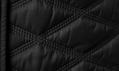 Bernardo Diamond Quilted Vest In Black