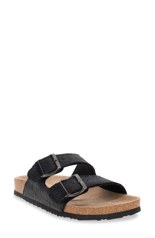 Shop Western Chief Sophie Metallic Slide Sandal In Black