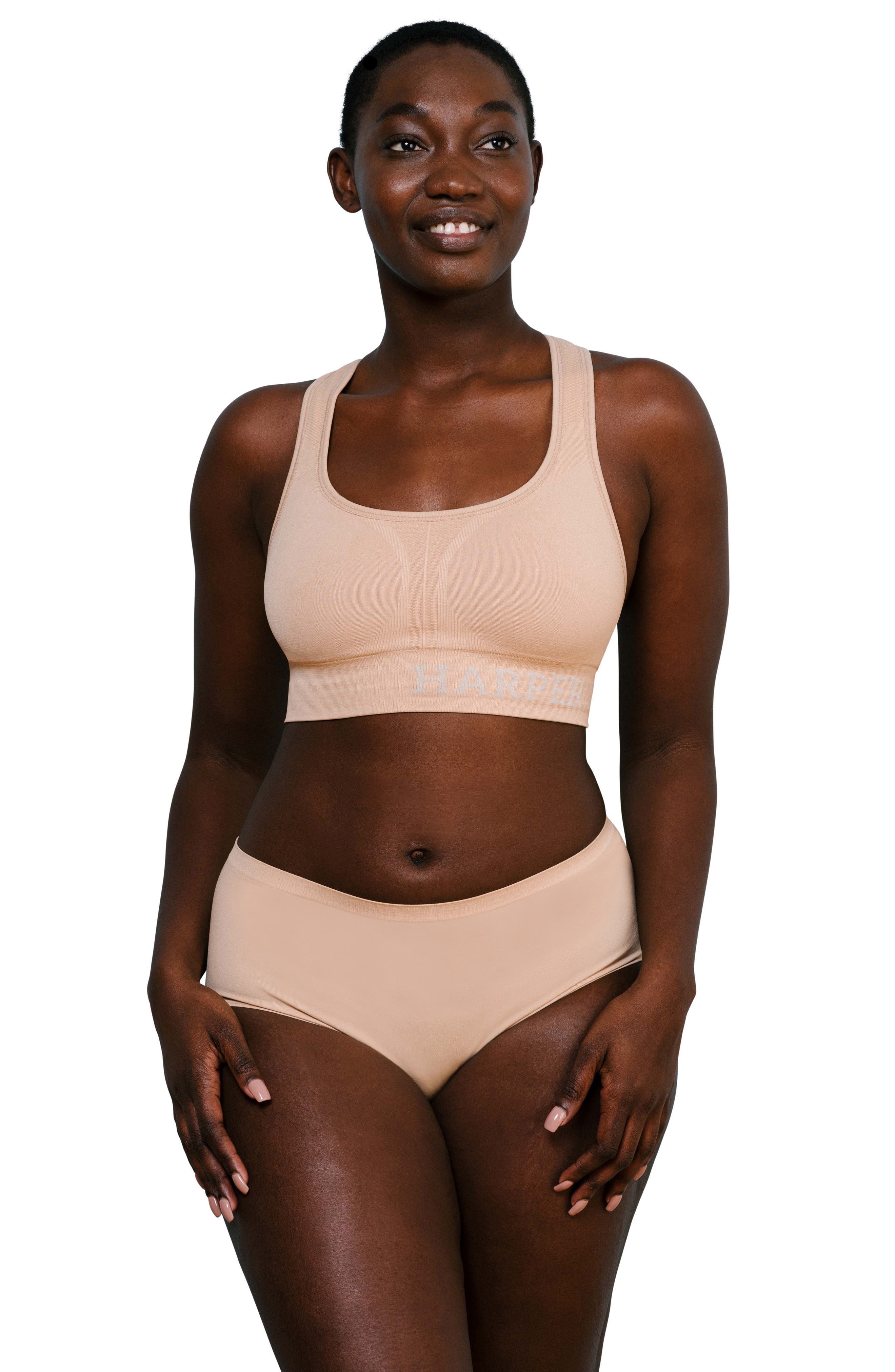 Nordstrom Women Clothing Underwear Bras Wireless Bras Comfort 3-Pack Bra Bundle in Brown at Nordstrom 