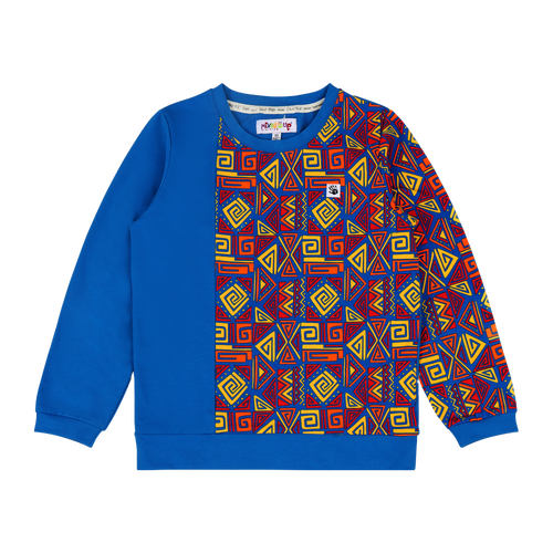Mixed Up Clothing Boys Crewneck Sweatshirt And Jogger Pants Set In Blue Multicolor