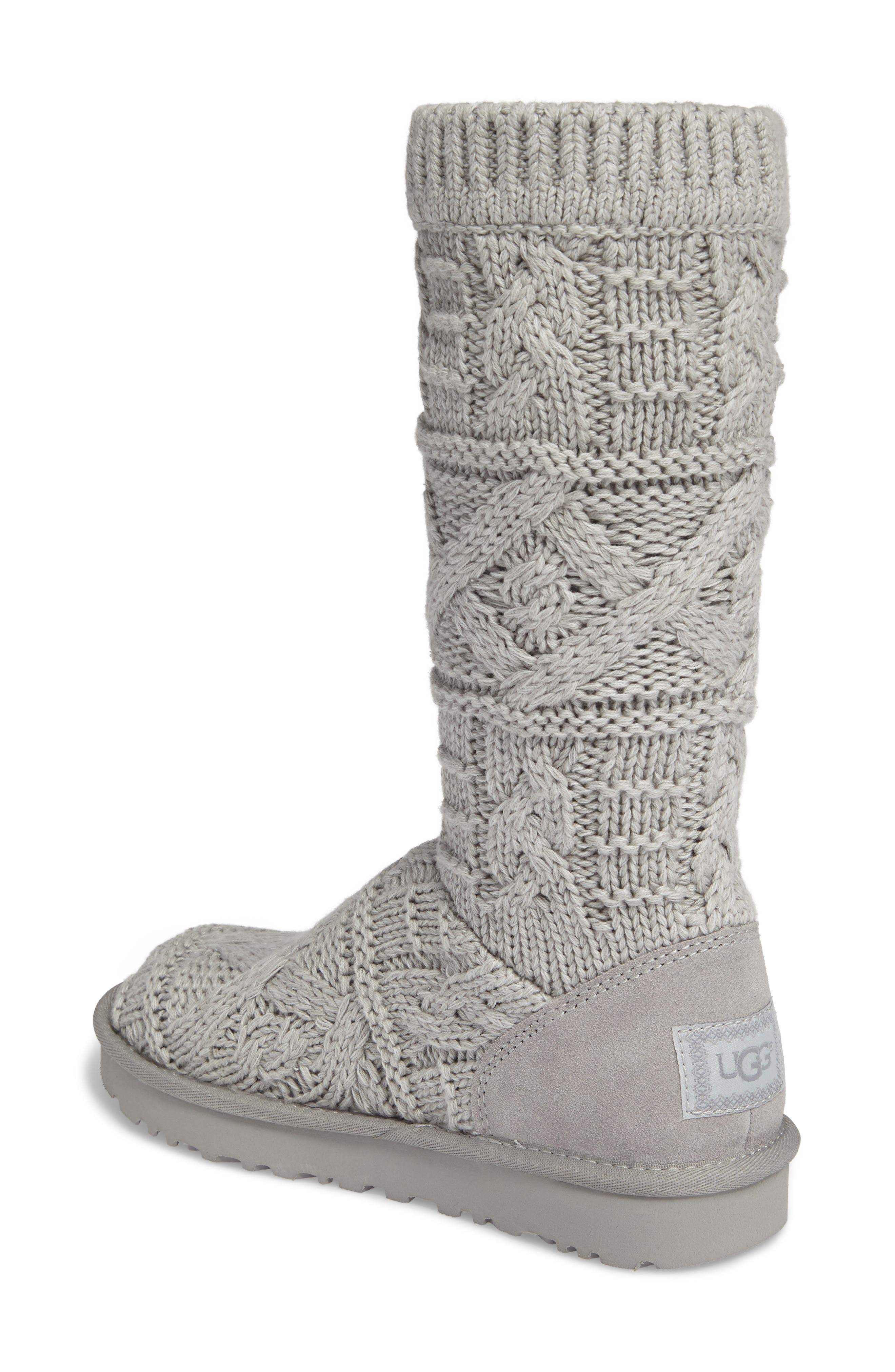 kalla crochet genuine shearling boot