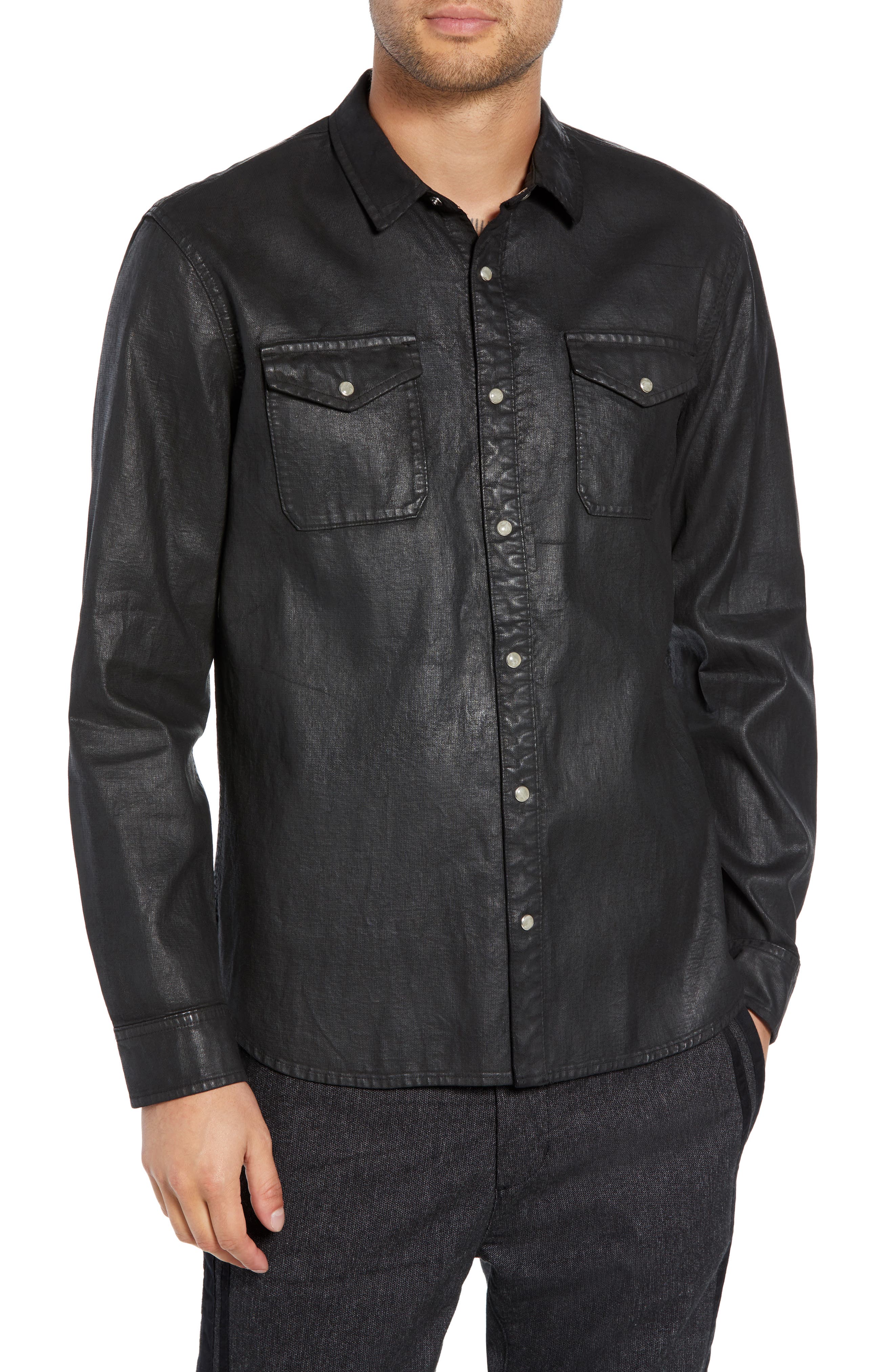 john varvatos denim shirt