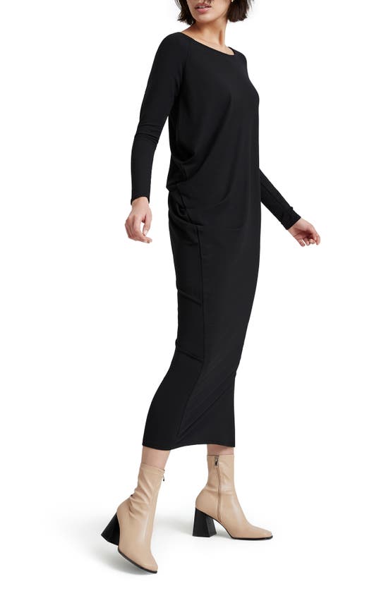 Shop Marcella Kensington Long Sleeve Dress In Black